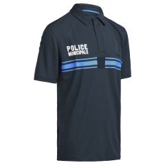 Polo bleu Police Municipale Dry-Tec ® manches courtes