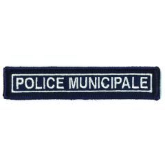 Barrette Police Municipale brodes sur velcro