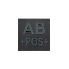 Grade velcro 5x5 basse visibilité - groupe sanguin AB+