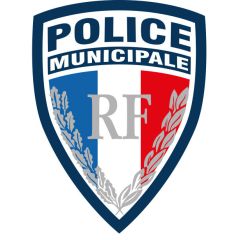 Ecusson plastifie relief Police Municipale RF GM