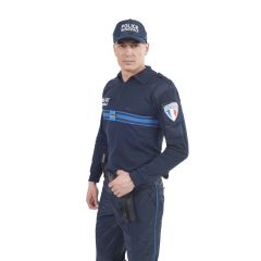 Chemise F1 Marine Brodée Police Municipale
