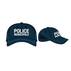 Casquette souple baseball liseré gitane Police Municipale - t/1