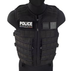 gilet tactique police municipale noir