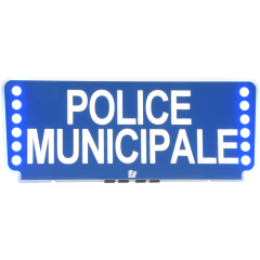 Pare Soleil Police Municipale - LED Haute Visibilité
