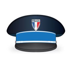 Casquette rigide de ceremonie Police Municipale - t/59